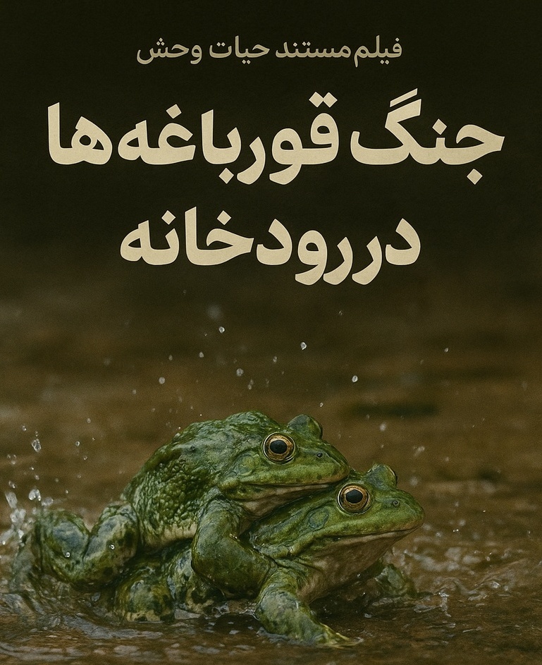 فیلم/ مستند حیات وحش حیوانات / جنگ قورباغه ها در رودخانه