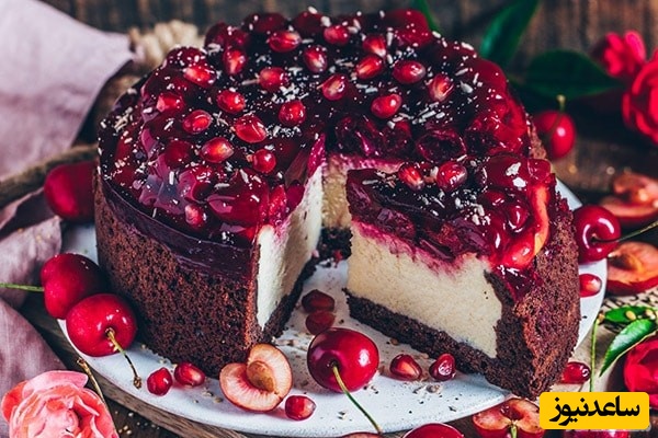 طرز تهیه چیز کیک انار دسر محبوب همه ی ایرانی ها+ عکس