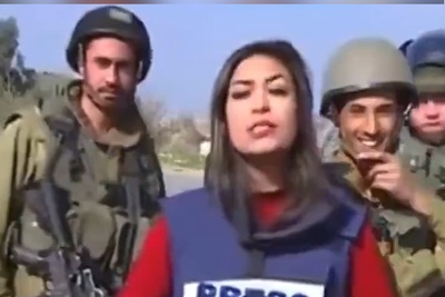ارتش اوباش و دلقک‌ها؛ مزاحمت سربازان بی‌شرف رژیم صهیونی برای خبرنگار زن در مقابل دوربین +فیلم