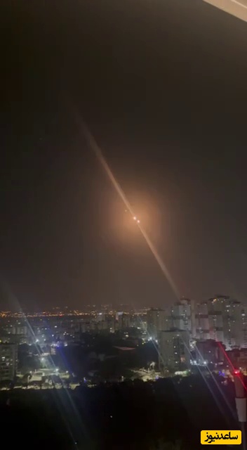 جولان موشک های چشم نواز ایران در آسمان حیفا/ فصل شکار صهیونسیت آغاز شده💪+ ویدیو