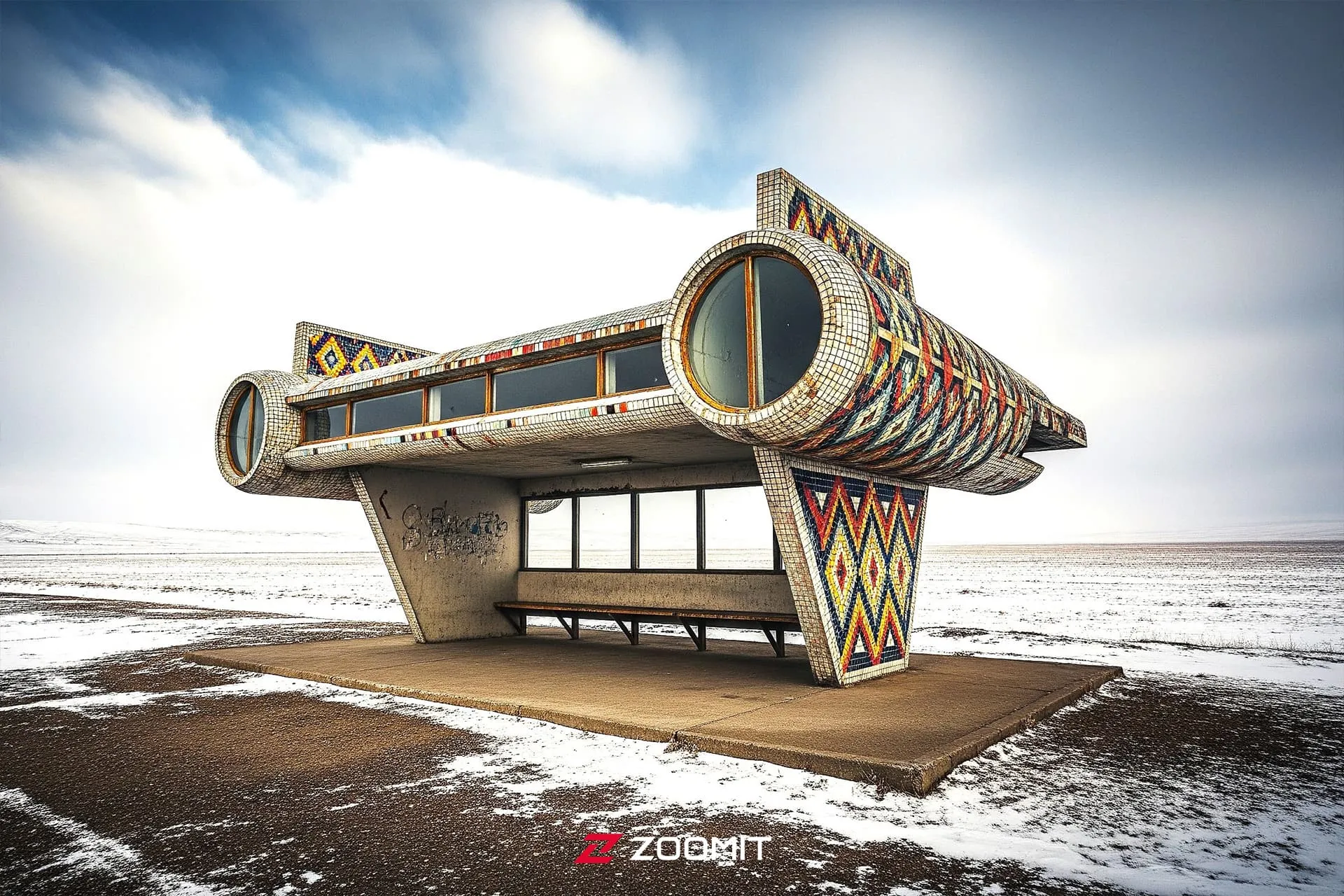 نگاهی به طراحی‌ های عجیب و غریب ایستگاه‌‌های اتوبوس در گوشه و کنار روسیه +تصاویر