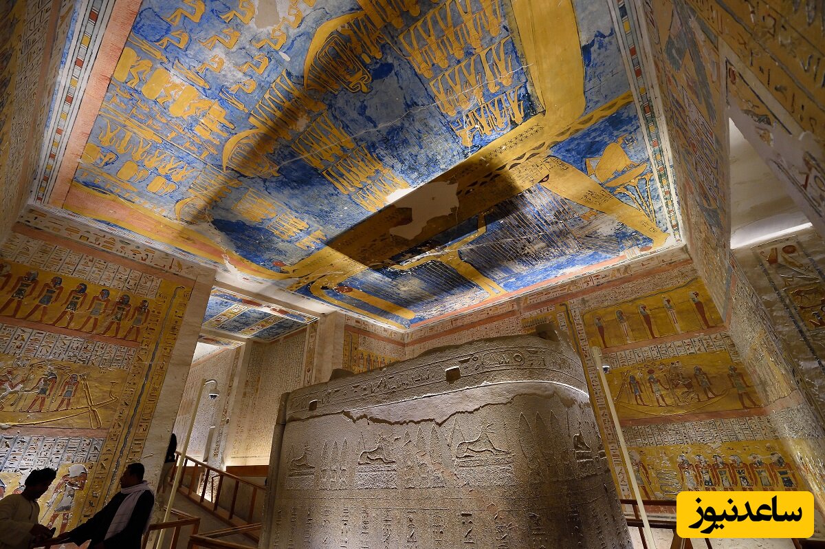 راهروی شگفت انگیز مقبره رامسس چهارم در مصر + تصاویری از نقاشی های فوق العاده این مقبره باستانی