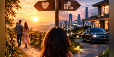 یک ازدواج عاشقانه با جیب خالی یا یک زندگی مرفه بدون عشق عمیق؛ انتخاب تو چیست؟❤هر روز با یک دوراهیِ نفس‌گیر