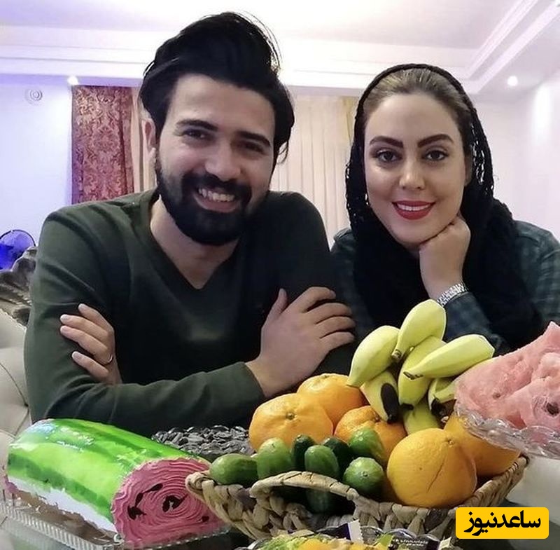 نیلوفر شهیدی و همسرش