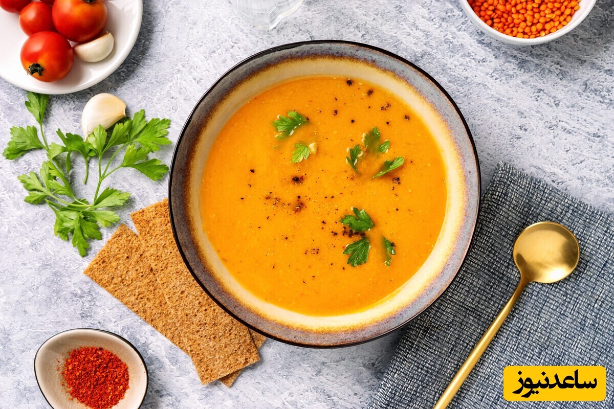 ویدیو | طرز تهیه سوپ دال عدس قرمز خوشمزه و مقوی در کمترین زمان