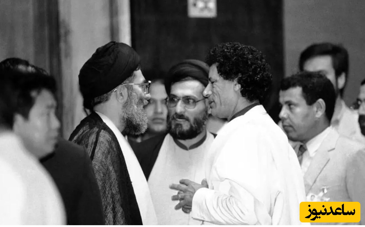 رهبر معظم انقلاب و قذافی