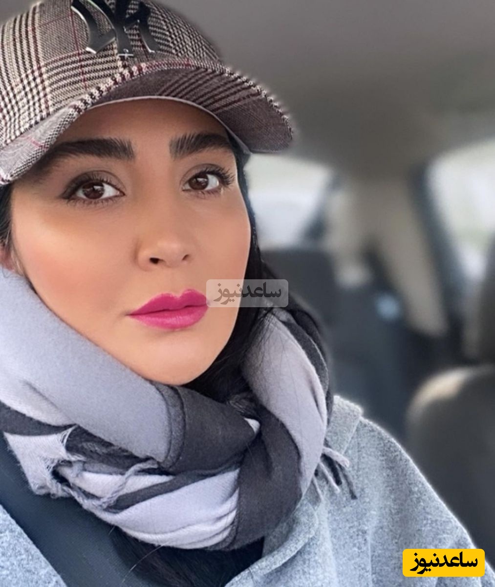 مریم معصومی با بارونی یشمی بلند و کلاه کپ رو دست هر چی خوشتیپ زده!😎😍