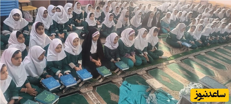 (عکس) میزهایی که بوی آسمان می‌دهند؛ یادمان جگرسوز دانش‌آموزان شهید مدرسه شجره طیبه میناب در قلب تبریز