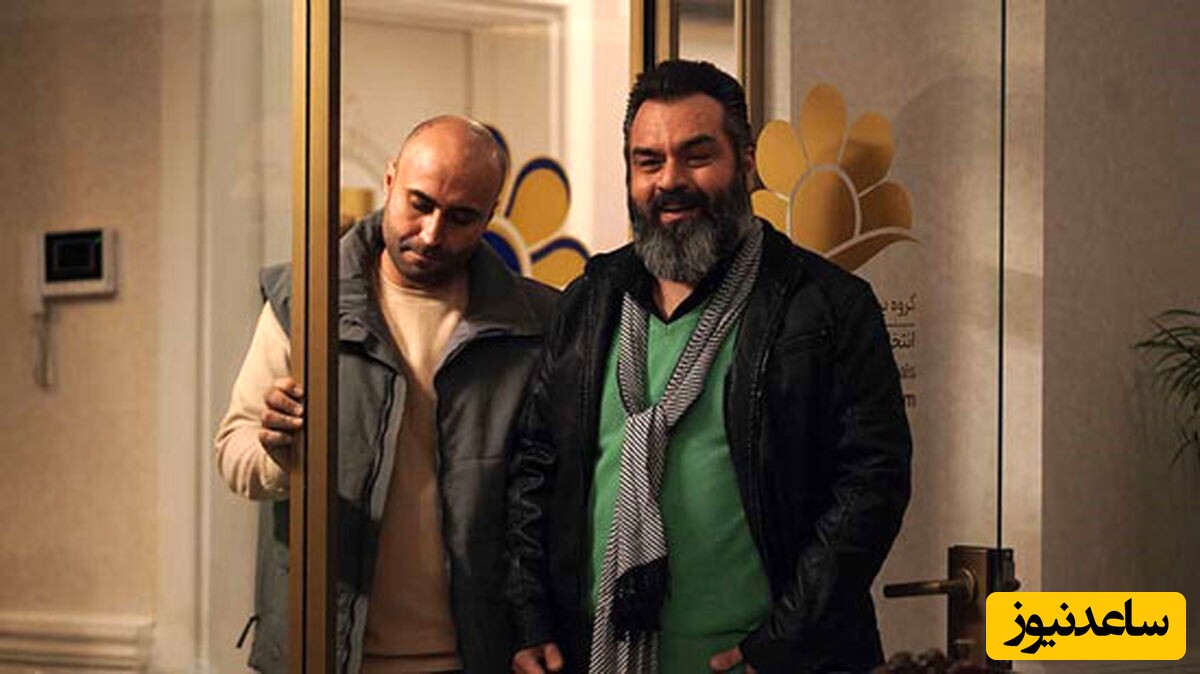 سلفی زیبا و جذاب فرزاد فرزین و کمدین بامزه ایرانی در پشت صحنه سریال قطب شمال+عکس