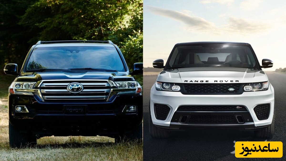 مقایسه قدرت تویوتا لندکروز و شاسی بلند رنج روور در سربالایی + فیلم