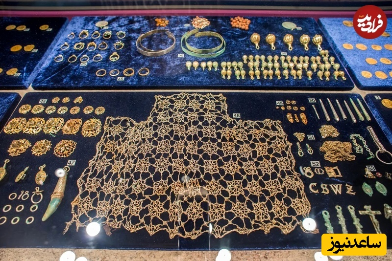 بخشی از گنجینه بعد از انتقال به موزه