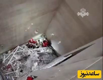 لحظه سقوط یک آتش‌نشان در عملیات اطفای حریق +ویدئو
