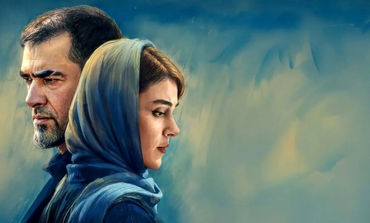 شهاب حسینی و چهره معصوم لاله مرزبان در پشت صحنه سریال آبان+ عکس