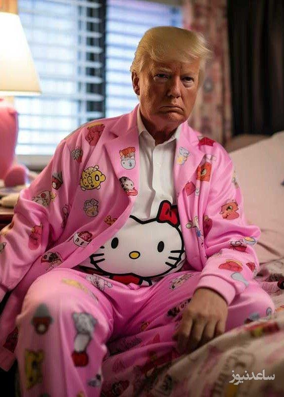 ترامپ با لباس خواب