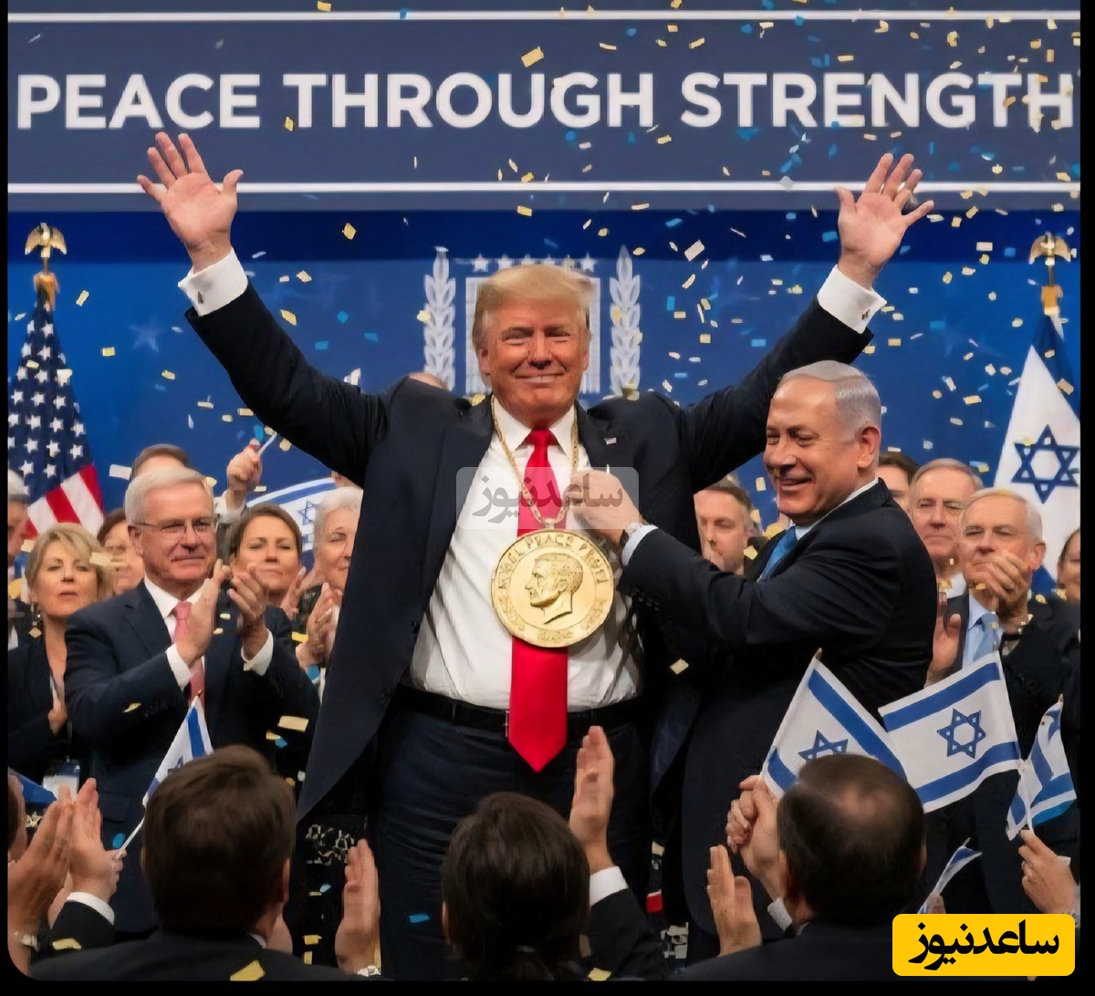 (عکس) وقتی نتانیاهو میگه ترامپ جون بیا نوبل صلح رو خودم بهت بدم/  سفسطه جدید بی بی