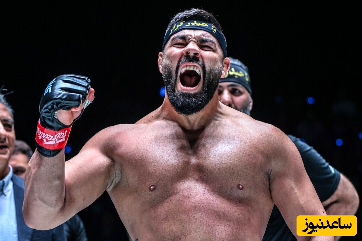 مشت‌های بی‌رحمانه امیر علی‌اکبری به صورت رقیب آمریکایی + فیلم