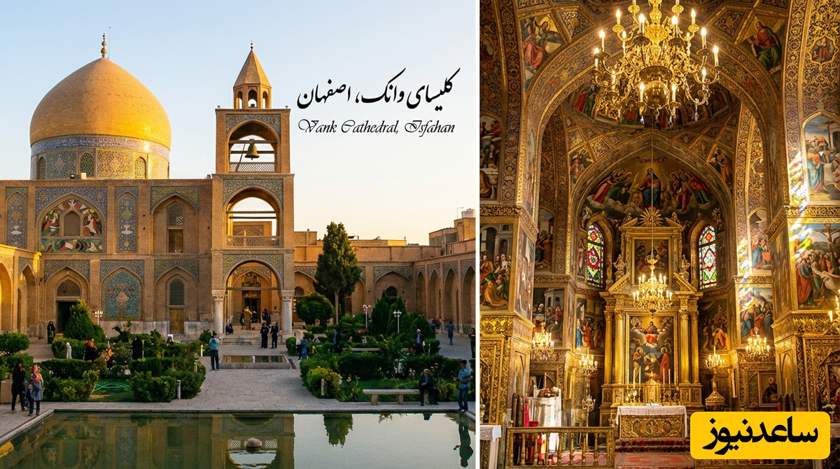 (ویدئو) وقتی طلا و لاجورد زیر یک گنبد جمع می‌شوند؛ سفر کوتاه اما نفس‌گیر به کلیسای وانک با جزئیات شاهانه و مسحور کننده!