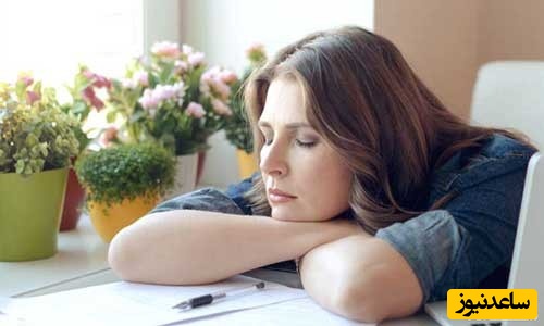 زن  خوابیده