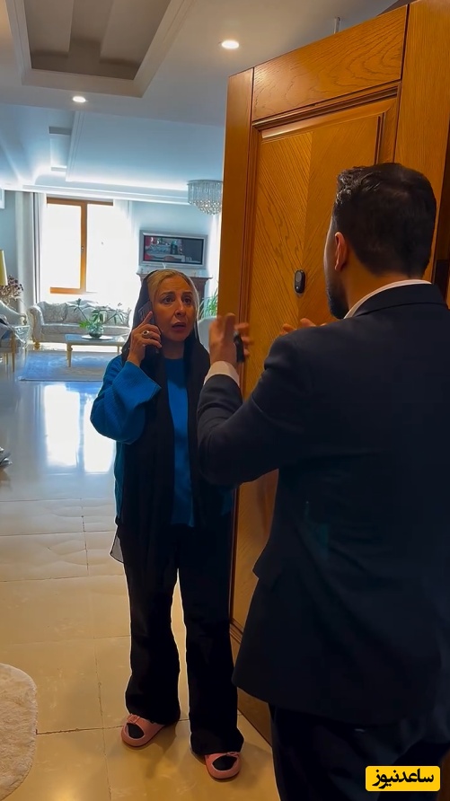 فیلم/سبک شناسی دکوراسیون منزل شاهانه مرجانه گلچین بازیگر سریال بامداد خمار در روز اسباب کشی/ اتاق جوایز و ویترین تندیس ها، مبلمان سلطنتی، آباژور، لوستر کریستالی اعیانی، تی وی روم و...