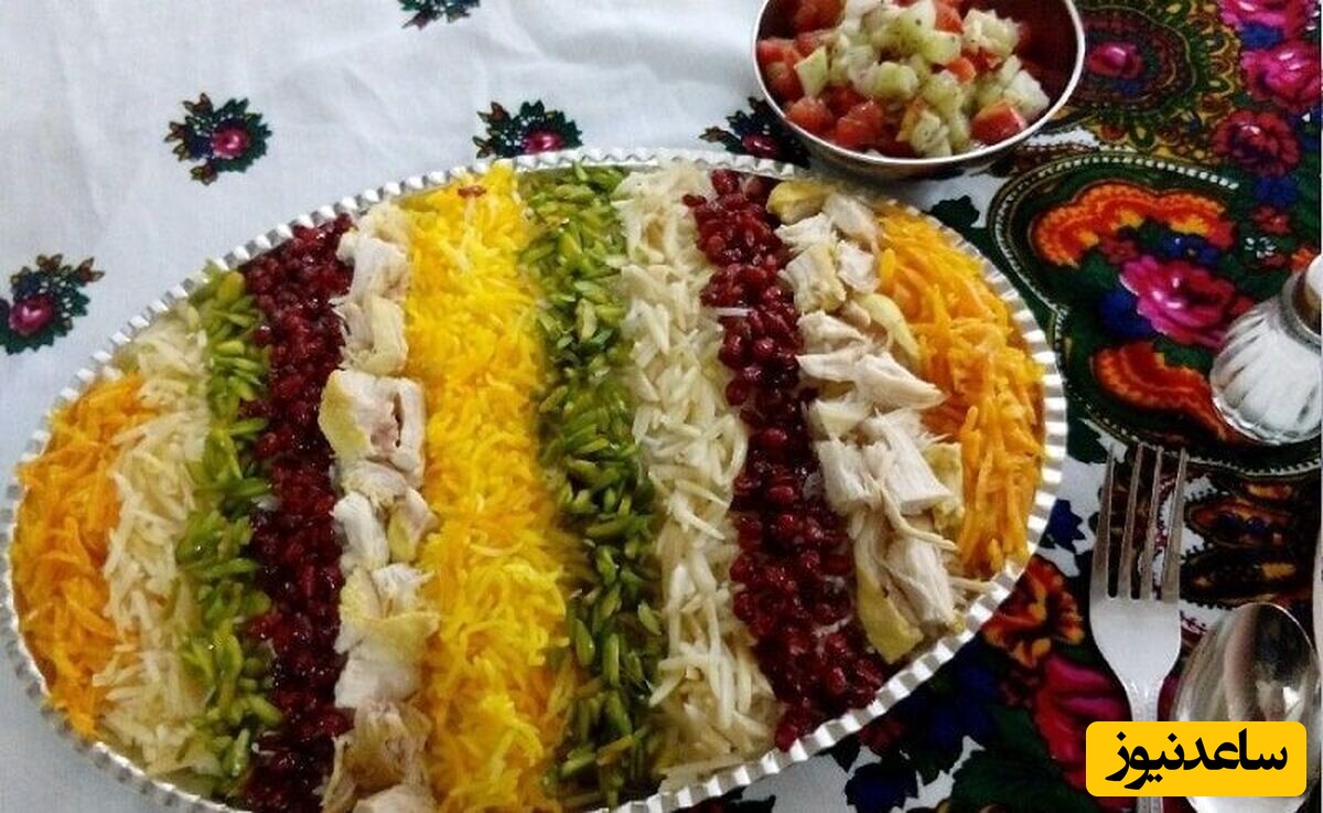 پلوهای مخلوط / طرز تهیه پلو هفت رنگ خوشمزه  که رنگ خاصی به سفره های شما می بخشد  + ویدئو