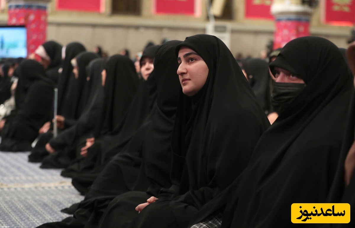 دختر سردار سلیمانی و سردار سلامی امروز در بیت رهبری کنار هم نشستند+عکس