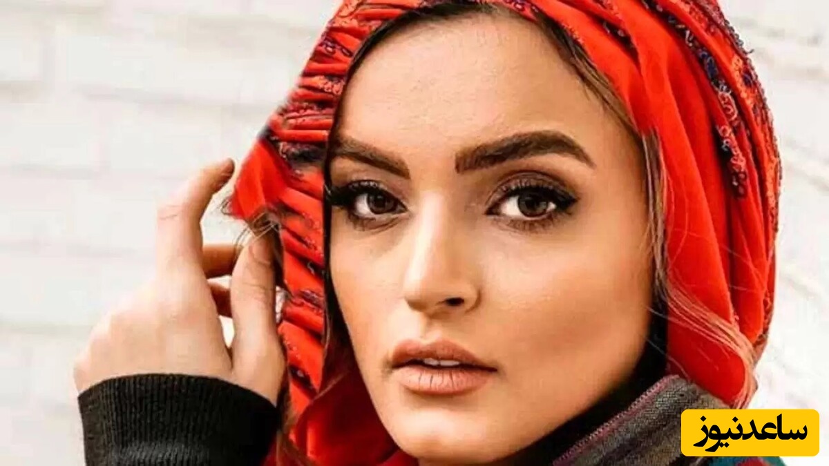 استایل بارداری نیلوفر پارسا / تور سفید با گل های آبی و صورتی / چقد دلربایی میکنه با این تیپ خاصش😍  + عکس