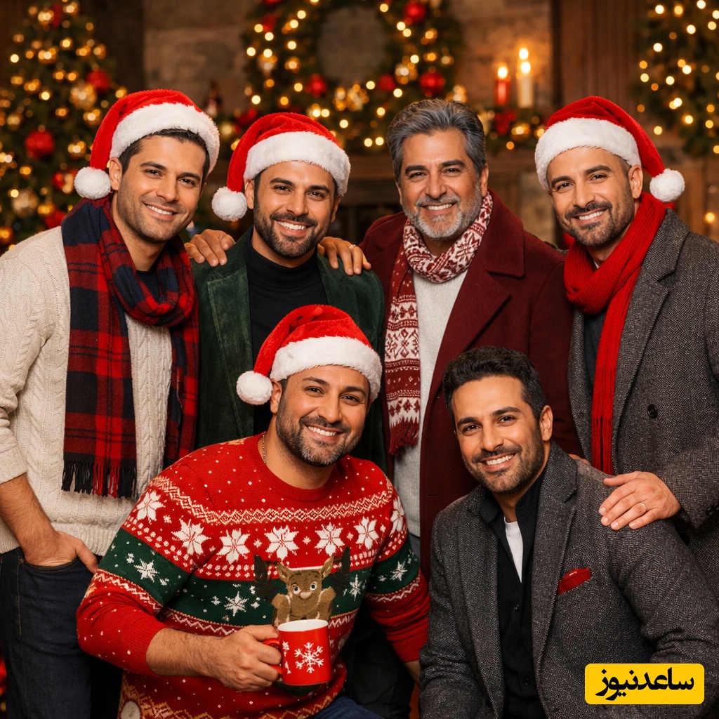 نگاهی به استایل کریسمسی سلبریتی های مرد ایرانی؛ از گلزار و شهاب حسینی تا پارسا پیروزفر و مهران مدیری