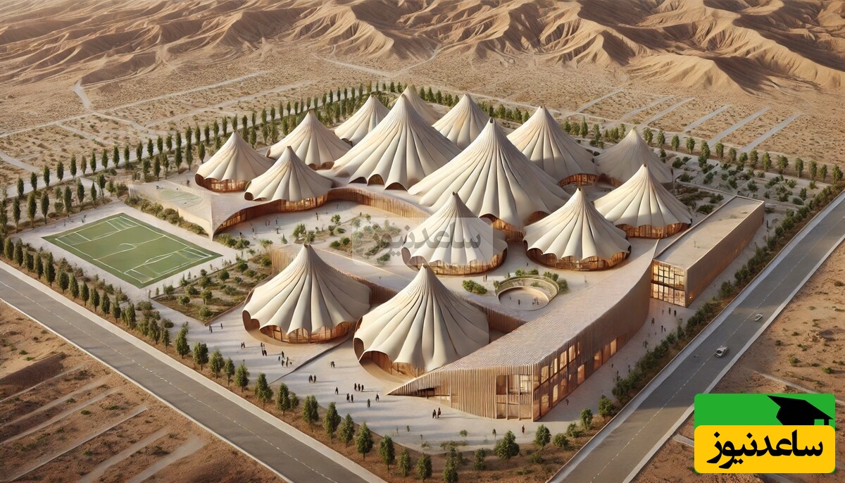 (عکس‌ها) روایت یک مدرسه خاص از دل سنت‌های ایرانی؛ الگوبرداری از چادر عشایر در طراحی قرن جدید