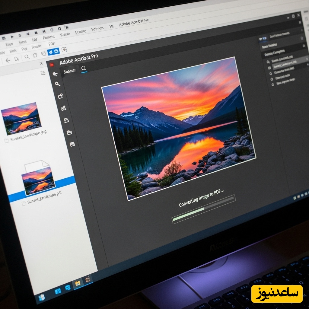 تبدیل عکس به پی دی اف با آدوبی اکروبات (Adobe Acrobat)