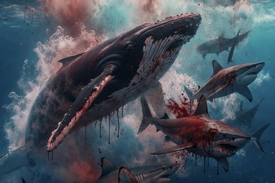 مستند حیات وحش فرمانروایان اقیانوس/ رازبقا: نبرد هولناک نهنگ های قاتل با کوسه های سفید در نزدیکی خشکی+فیلم +18