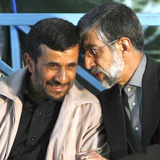 غلامعلی حدادعادل و محمود احمدی نژاد