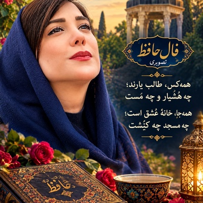 فال حافظ تصویری امروز شنبه 25 مهر 1405 / همه‌کس، طالبِ یارند؛ چه هُشیار و چه مست/ حافظ از عشق ممنوعه می‌گوید؛ وقتی دل عاشق است، قضاوت مردم چه اهمیتی دارد؟❤
