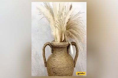 خلاقیت مشاغل ؛ ابتکار منحصربفرد و ترفند خلاقانه، فقط با دو وسیله ساده، گلدانی بساز که همه را شگفت‌زده کند! دمت گرم، فوق‌العاده‌ست!  👌😍+ویدیو