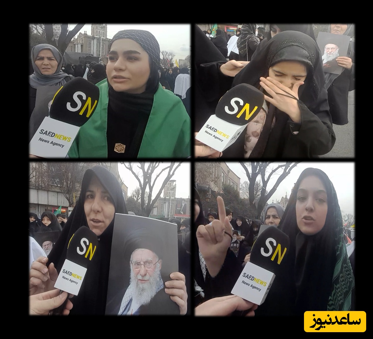 ببینید | تبریز در سوگ «رهبر شهید»؛ خروش بانوان آذربایجان علیه استکبار