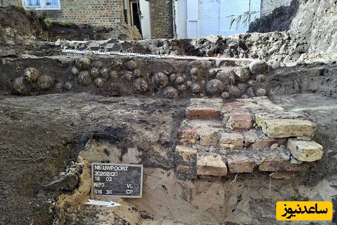 انبار «گلوله‌های توپ» بعد از 400 سال از زیر خاک بیرون آمد