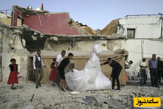 هدیه ایران به عروس و داماد فلسطینی؛ مراسم عروسی مزین به موشک باران حیفا!+ویدیو