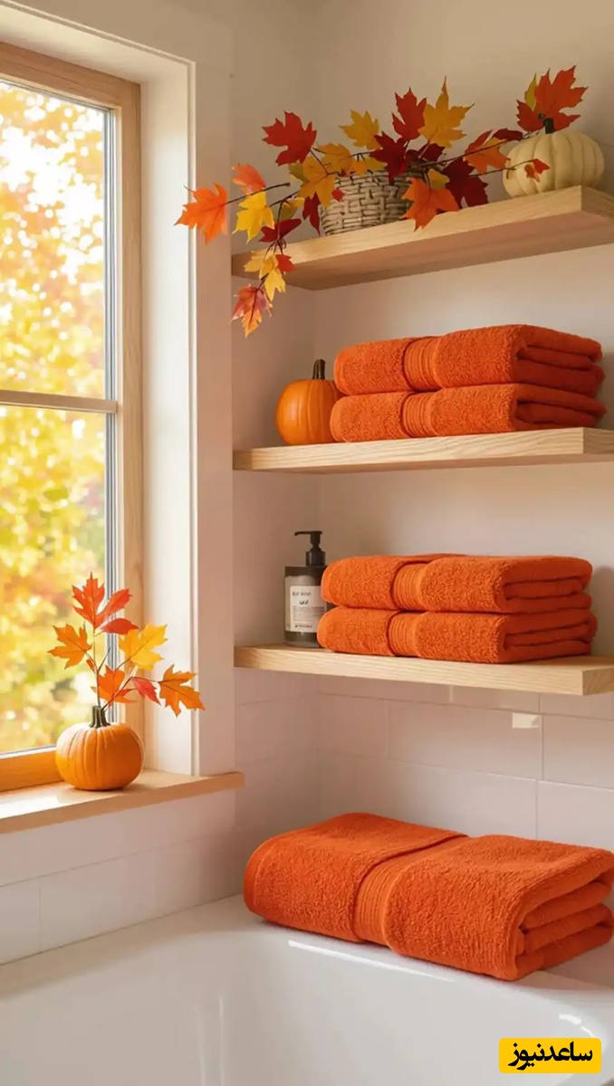 دکوراسیون پاییزه سرویس بهداشتی