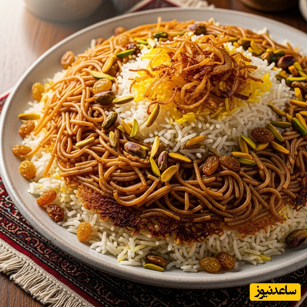 طرز تهیه رشته پلو ساده؛ عطر و طعم اصیل ایرانی در آشپزخانه شما