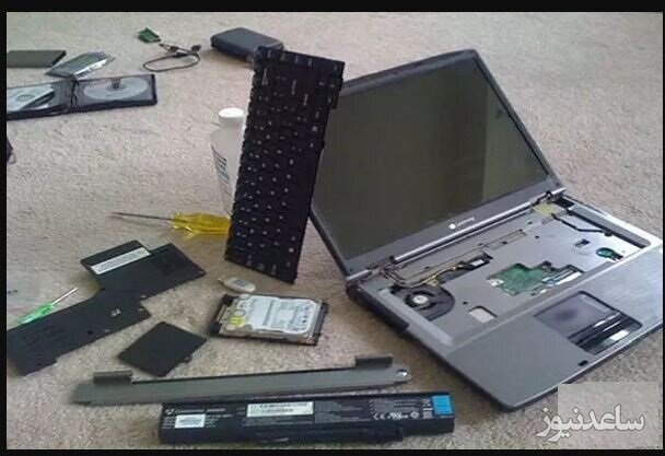باز کردن قطعات و تعمیر لپ تاپ