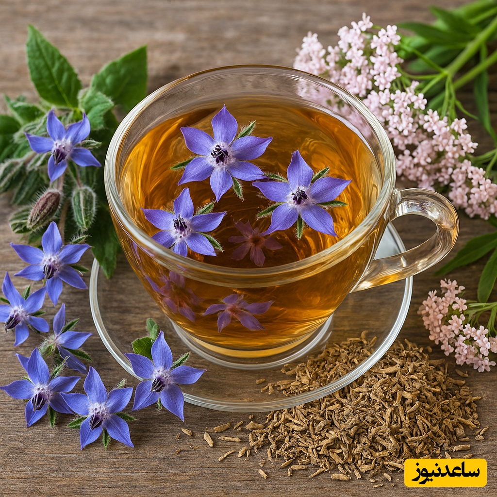 دمنوش گل گاو زبان و سنبل الطیب