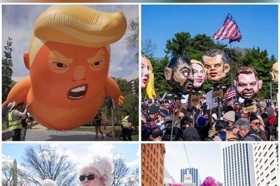 از لس‌آنجلس تا نیویورک؛ وقتی سراسر آمریکا علیه دیکتاتوری ترامپ به پا می‌خیزد+فیلم