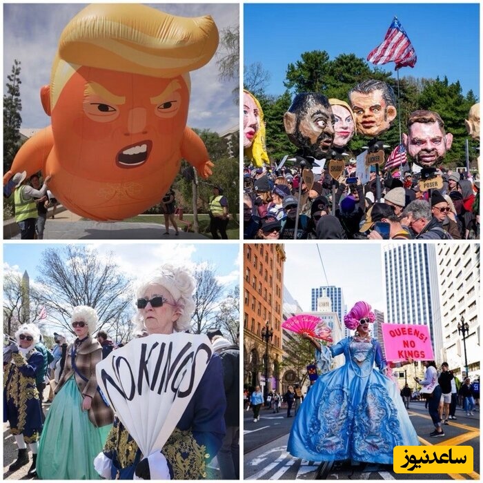 از لس‌آنجلس تا نیویورک؛ وقتی سراسر آمریکا علیه دیکتاتوری ترامپ به پا می‌خیزد+فیلم