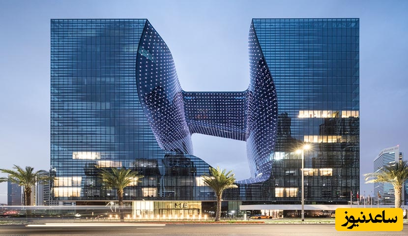 هتل ME Dubai اثری خیره‌کننده از معمار مشهور زاها حدید واقع در قلب دبی/ شاهکاری بینظیر با الهام از تغییرات اقلیمی و آب شدن یخ‌های قطبی🤩