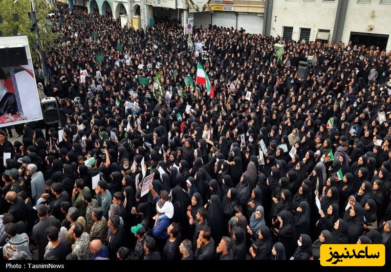 مراسم تشییع دانش آموزان مینابی