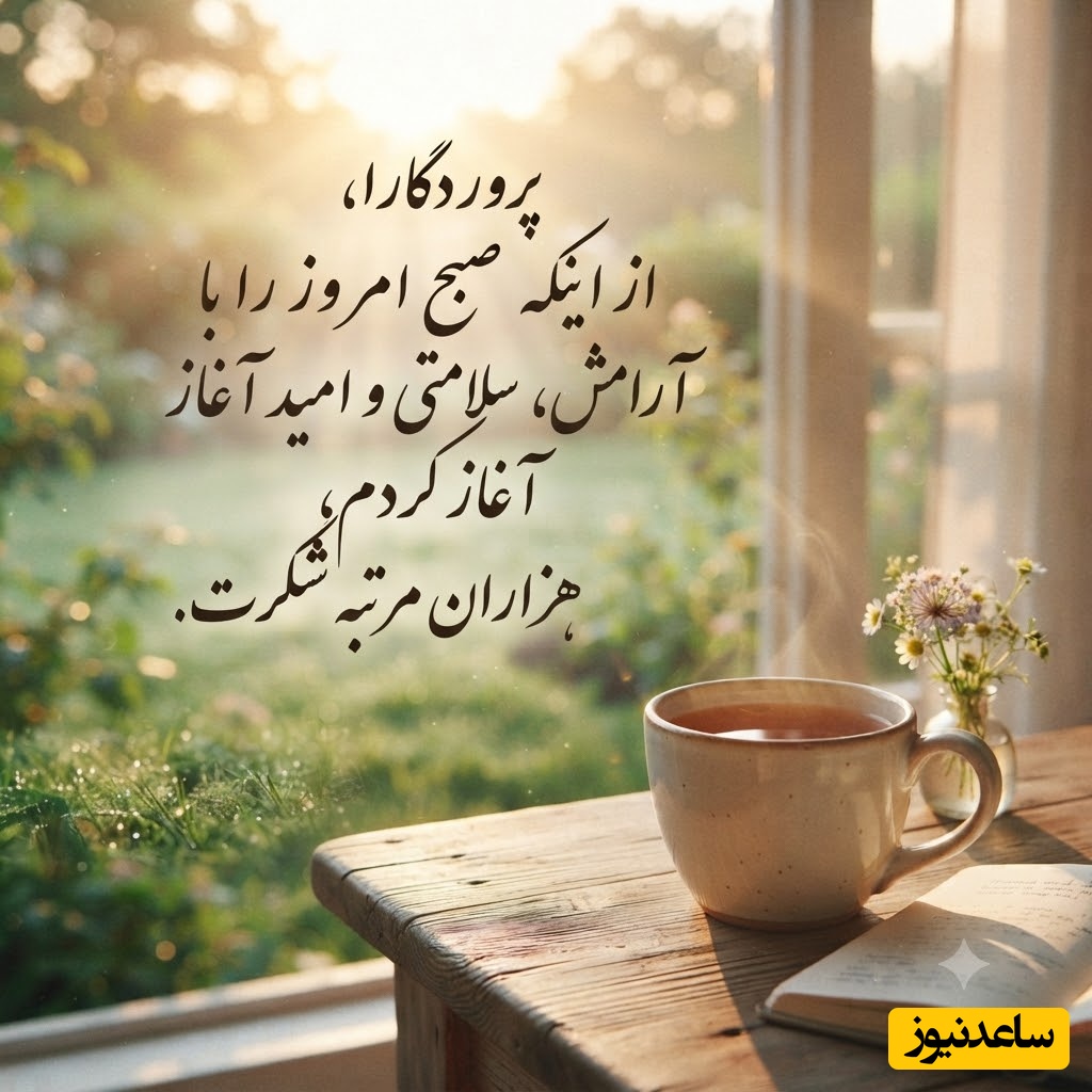 شکرگزاری صبحگاهی / خدایا شکرت برای تمام اتفاقات خوبی که هنوز نیفتاده‌اند، اما ایمان دارم که به‌زودی در زندگی‌ام جاری خواهند شد / شکرگزاری امروز چهارشنبه 31 تیر 1405 + ویدئو