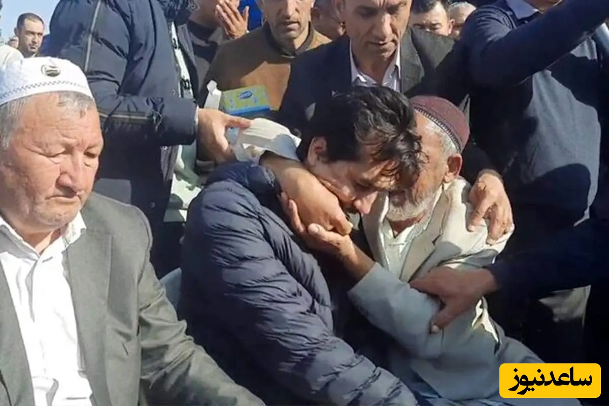 ضجه های بی‌امان پدر مظلوم صابر کاظمی در مراسم تشییع جوان پَرپَرشده‌اش+فیلم/ با ناله هاش جیگر آدم آتیش میگیره