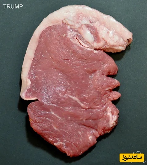 خلاقیت مشاغل؛ ابتکار بامزه رستوران‌دار خوش‌ذوق در دیزاین موادغذایی به شکل چهره ترامپ+عکس/ همه یه طرف اون مرغ بریان هم یه طرف😆