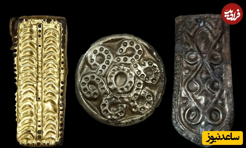 برخی زیورآلات کشف شده در مقبره