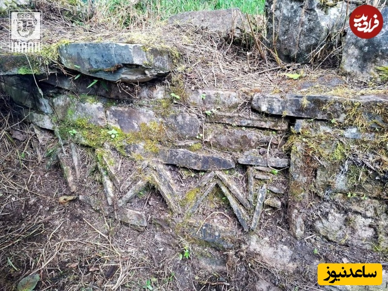 بقایای یکی از ساختمان‌های کشف شده