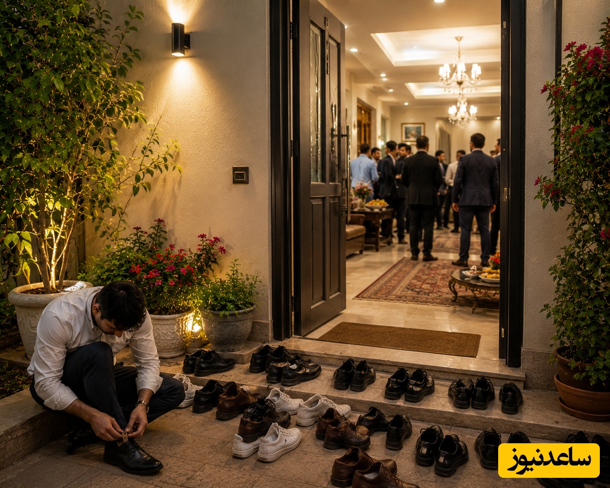 امنیت 100 درصدی کفش‌ها در عروسی؛ ببینید ابتکار غش‌آور یک هموطن برای دزدیده نشدن کفشهاش که اشکتون رو از خنده درمیاره😂